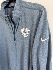 Nike Dri-FIT Men’s XL Blue 1/4 Zip Long Sleeve Sochi 2014 Olympics NBC