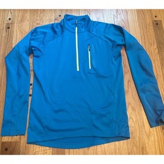 Bontrager Evoke Thermal Cycling Jersey Men’s M/L Blue Profila Half Zip Pocket