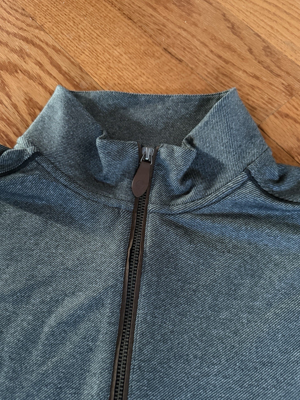 Mens Jim Nantz Vineyard Vines 1/4 Zip Green Pullover Golf Shirt Adult Medium EUC gallery
