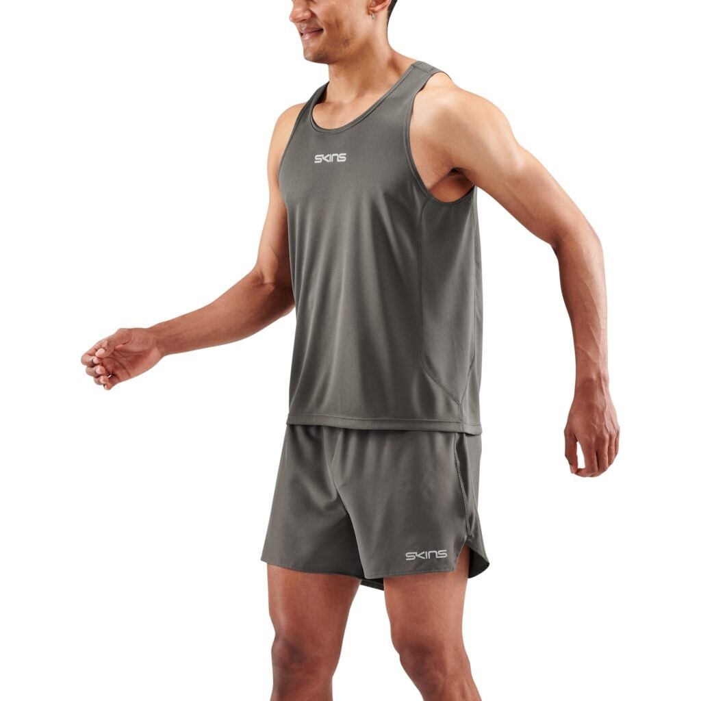 SKINS Series 3 Mens Grey Sleeveless Running Singlet Top Size Small BNWT C2658 gallery