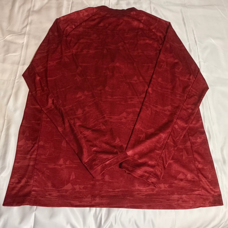 Oklahoma Sooners OU Quarter Zip Pullover Mens XL NCAA Red Colosseum gallery