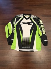 Arctic Team Arctic Cat Men’s Large Long Sleeve Jersey Shirt Graphic Green