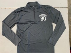 Badger Sports Panthers #30 Pullover Quarter Zip Jacket Men’s Large Gray