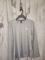 Adidas Men’s Techfit Long Sleeve Training Shirt Grey NWT JJ165