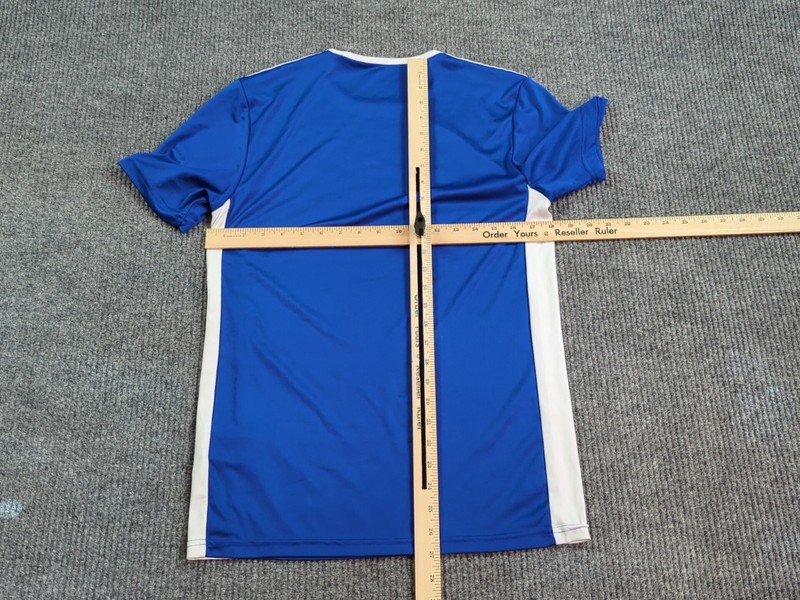 Adidas Shirt Mens Small Blue Short Sleeve T-shirt Climalite Soccer Sports gallery