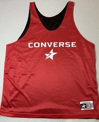 Mens XL Converse USA vintage jersey reversible mesh basketball Red/black