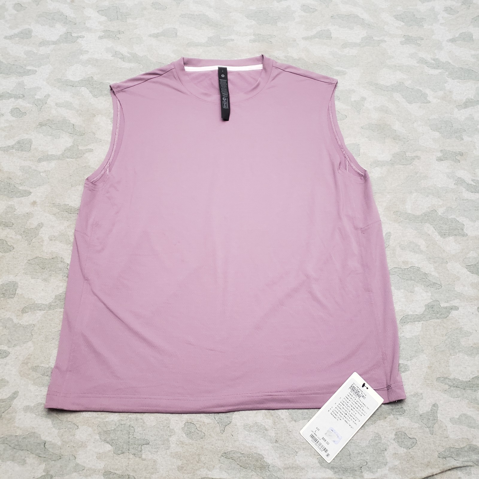 Lululemon Tank Shirt Mens Large Purple Sleeveless NWT Easy Set Train Gym Fitness gallery