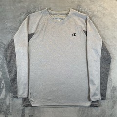 Champion Sweatshirt Mens L Gray Vapor Powertrain Long Sleeve Performance