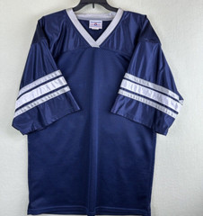 Vintage Teamwork Athletic Apparel Mesh Baseball/Football Jersey Mens Size L Blue
