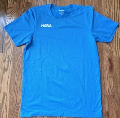 Hoka One One Performance Lightweight Small Blue T-Shirt Short Sleeve