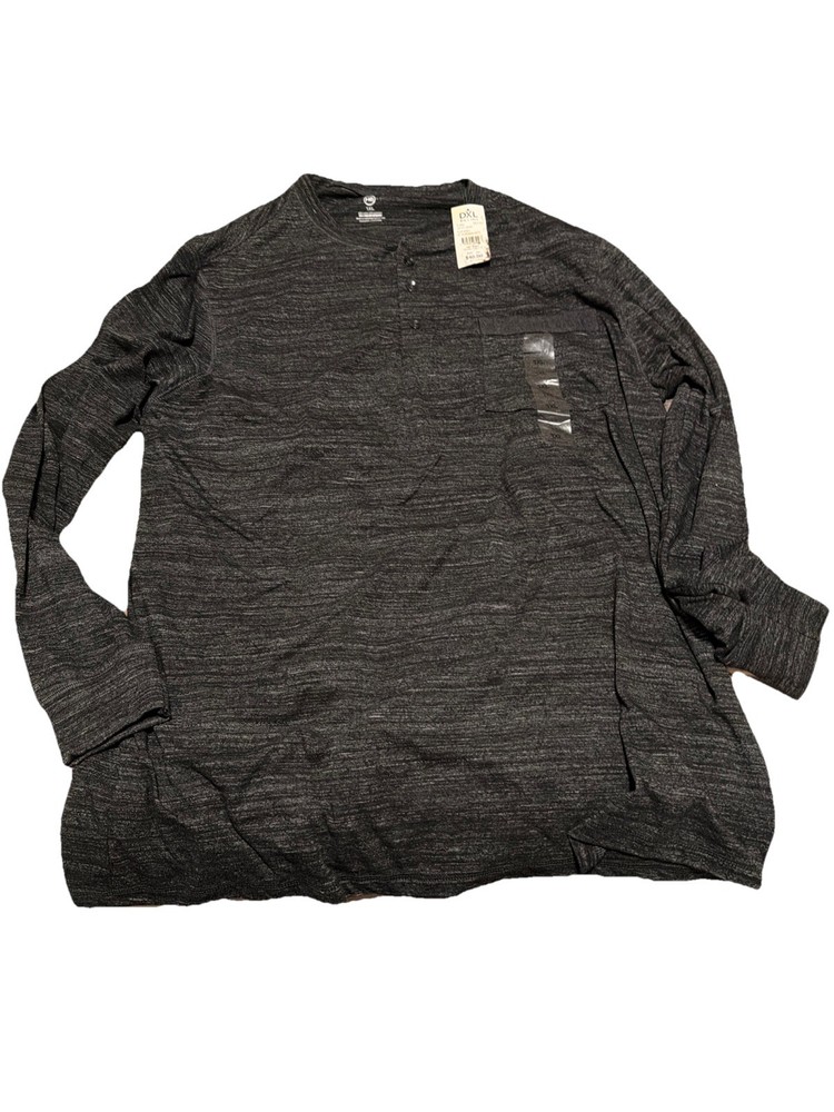 DXL HB CLEAR GRAY Men’s Pullover Long Sleeve Shirt New With Tags