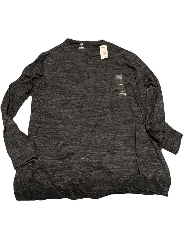 DXL HB CLEAR GRAY Men’s Pullover Long Sleeve Shirt New With Tags gallery