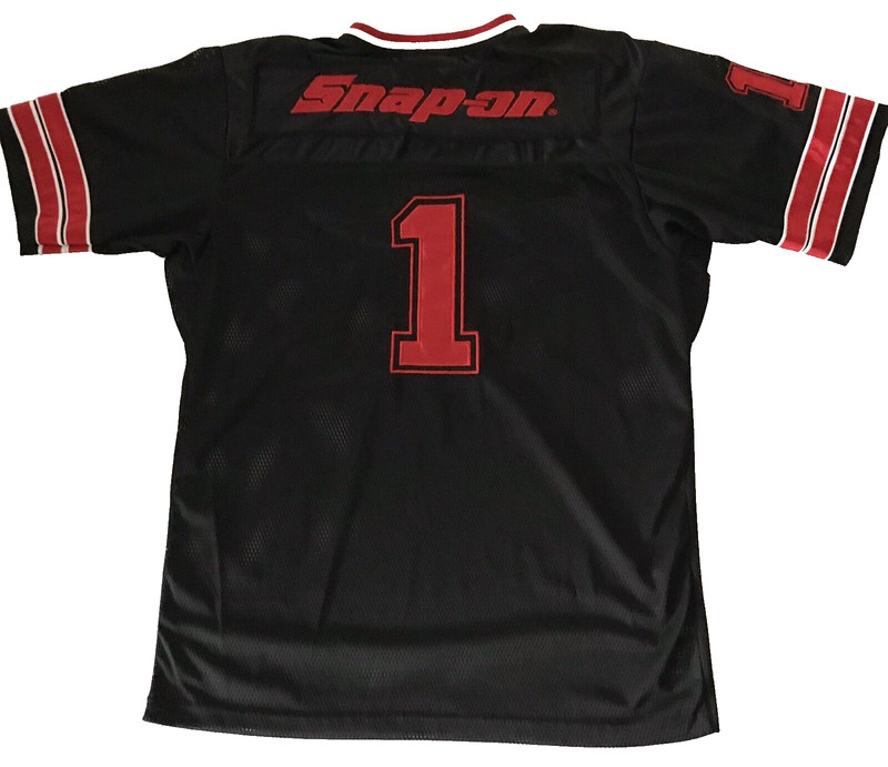 NWOT Snap-on Tools Shirt Football Jersey MED Special Edition 2009 Black Mesh gallery