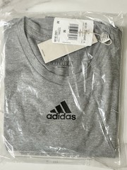 Adidas Men’s Short Sleeve Pregame Badge of Sport Tee Heather Grey Size M Medium