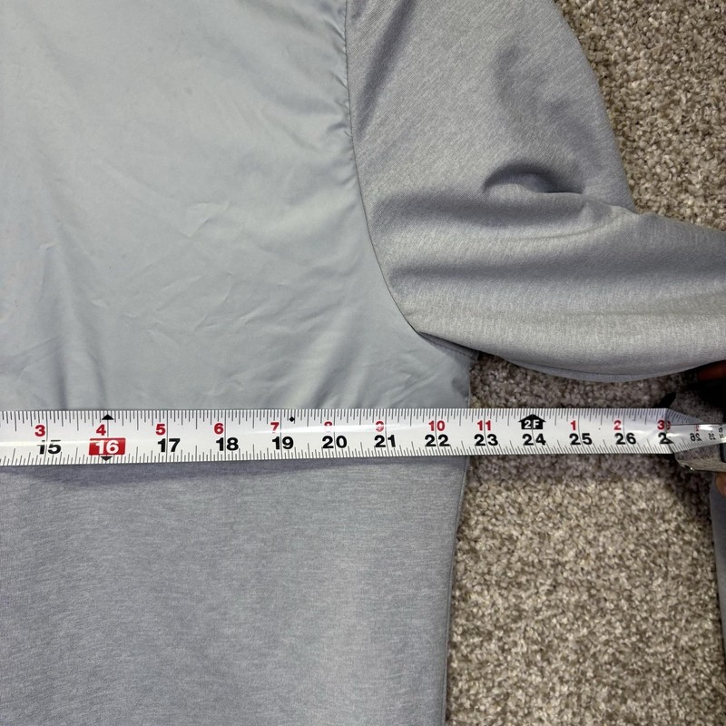 Donald Ross Pullover Mens Medium Gray Snap Mock Neck Long Sleeve Golf Top gallery