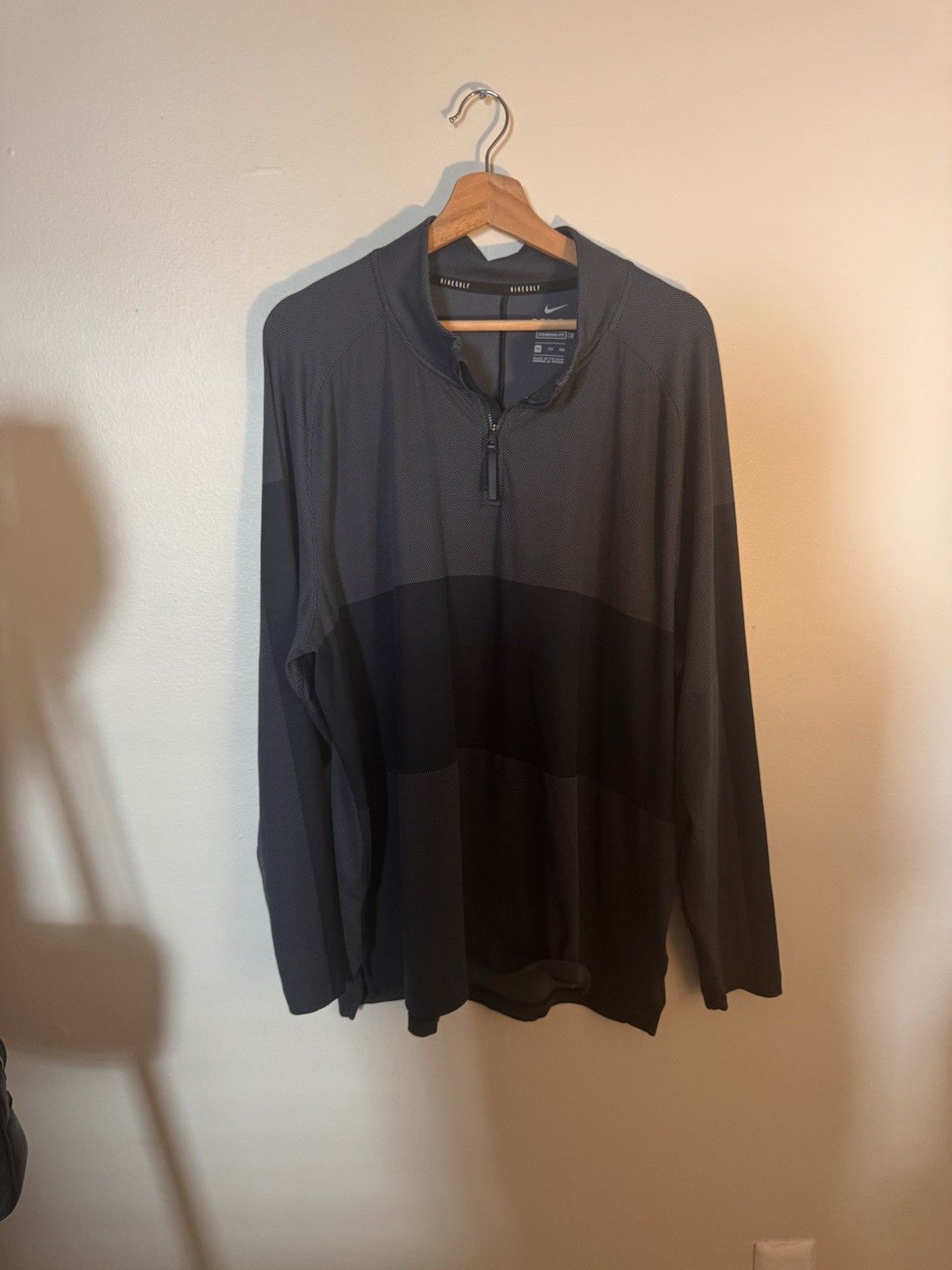 Nike Golf Dri Fit Vapor Quarter Zip Pullover Men's XXL Navy gallery