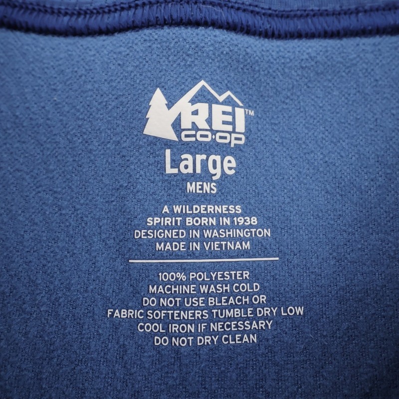 REI Co-op Long Sleeve Performance Base Layer Shirt Blue Mens Large gallery
