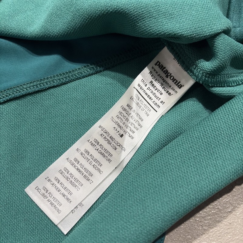 Patagonia Dirt Craft Shirt Mens L Green Performance Trail MTB Biking Long Sleeve gallery