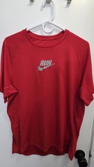 Nike Dri-FIT Men’s Large Red Lightweight Athletic Running T-Shirt Crew Neck