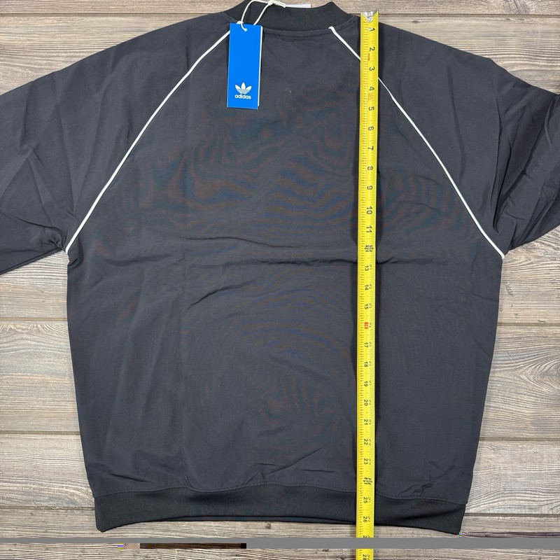 adidas Mens VRCT Collegiate Pullover Track Top Jacket Black Size Small NEW gallery