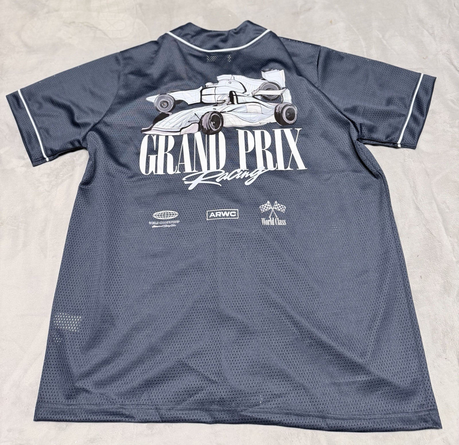 RETROFIT JERSEY WITH PRINT ,front And Back , Bottom Up Size Xxl Men gallery