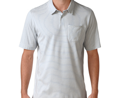 Ashworth Sanded Jersey Mini Stripe Golf Shirt (M) AE4848 Skylight gallery