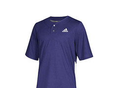Adidas Men’s Diamond King Elite 2BJ Two Button Baseball Jersey Purple Size M