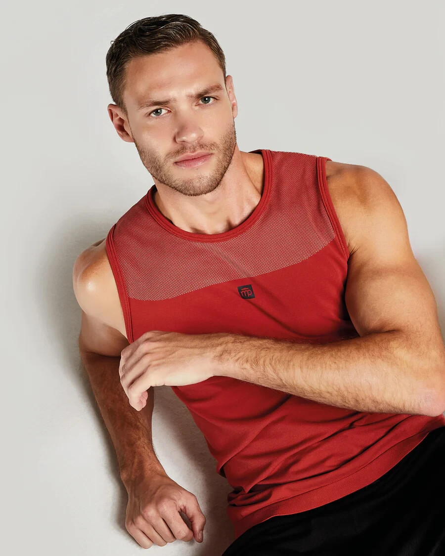 ATHLETIC COMFORT POMPEA RUST TANK TOP - L - ANATOMIC NO STRESS BRICK gallery