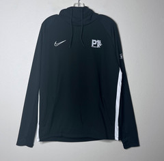 Nike Dri Fit Academy 19 Hoodie Mens L Black White Thumbholes Soccer Football NWT