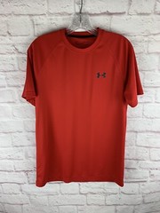 Under Armour Heat Gear Lightweight Running Tennis Gym Red T-Shirt Men’s Small