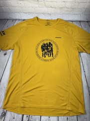 Patagonia Marine Corps Marathon Allied Forces Foundation Men’s Yellow XL Shirt