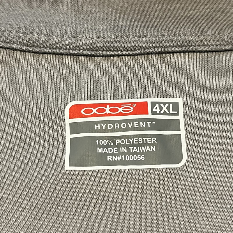 Men's OOBE Davis 1/4 Zip Pullover SZ 4XL Silver Gray Hydrovent Polyester gallery