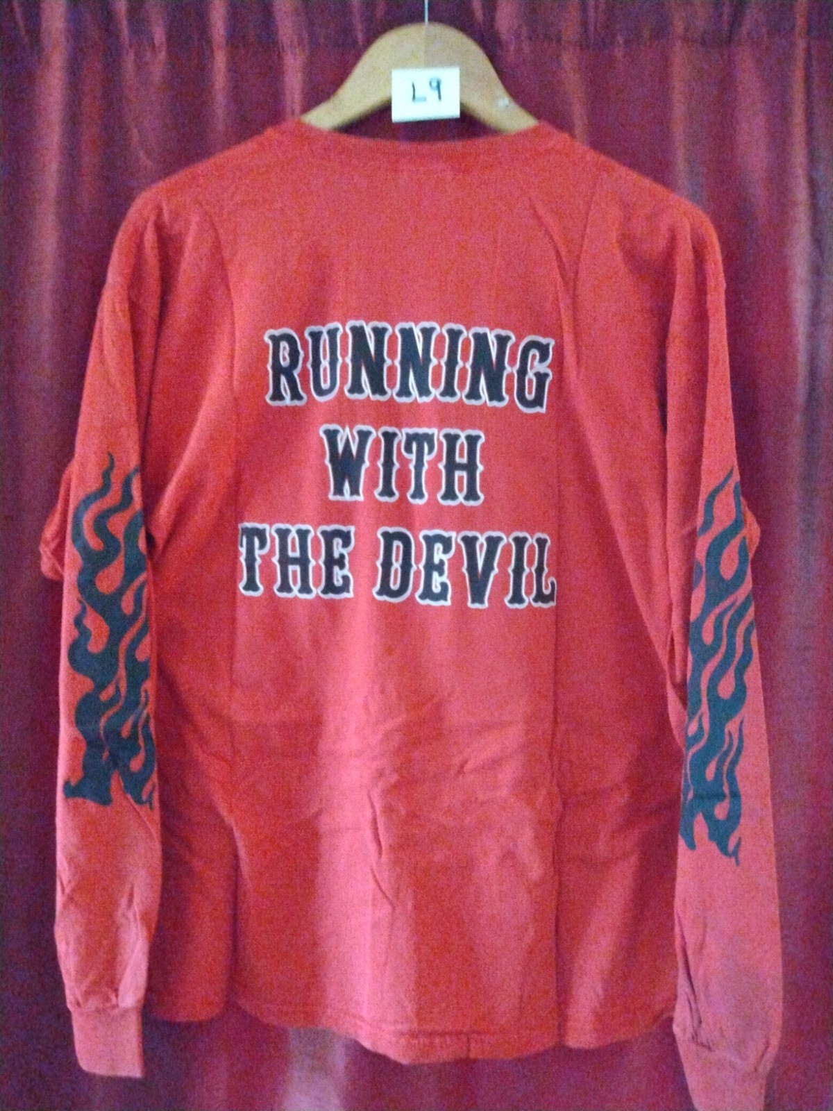 184 Support Middlesex Red Devil Long Sleeve Red Shirt Massachusetts (L9) gallery