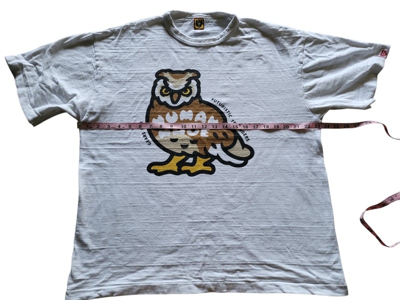 HUMAN MADE OWL Men's TEE Size 2XL Color White gallery
