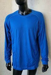 Vintage Lululemon Blue Wool Base Layer Long Sleeve Top Men’s XL SEE DETAILS