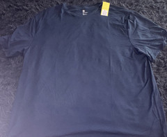 All in Motion Men’s Performance Relaxed Fit Short Sleeve T-Shirt Navy XXL Dryfit