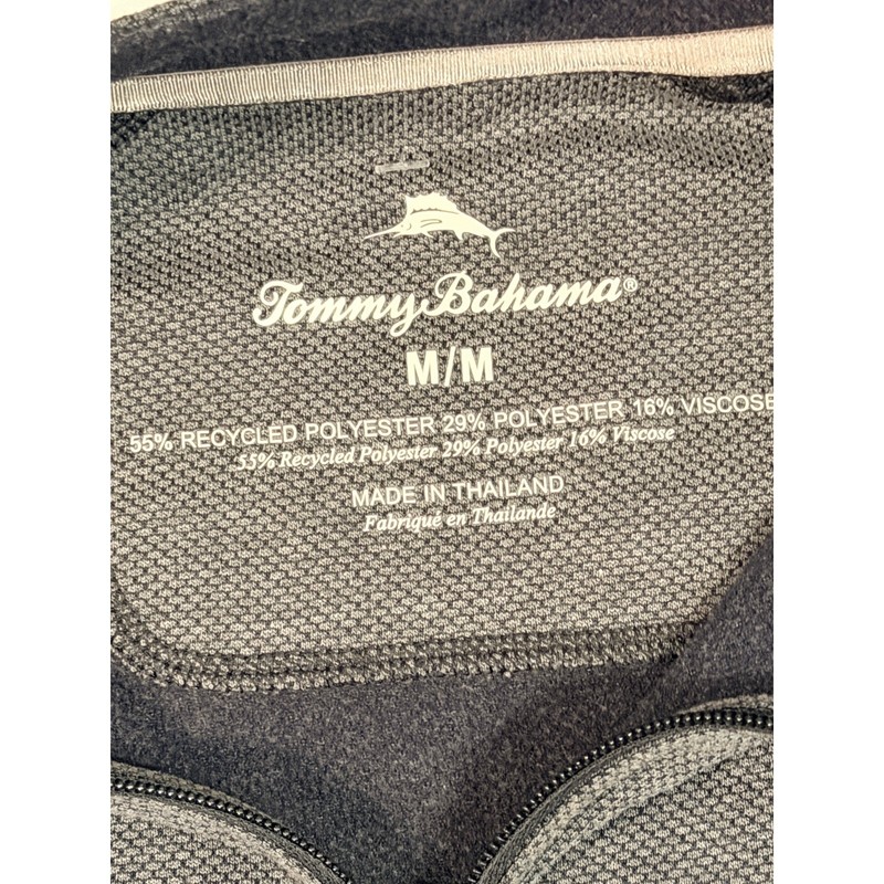 Tommy Bahama LA Rams Quarter Zip Pullover Gray Medium NFL Tobago Bay Sweater gallery