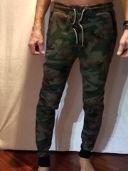 MEN’S TECH FLEECE CAMO PANTS/Sweat pants/ GREY/GREEN BROWN CAMO SIZE L