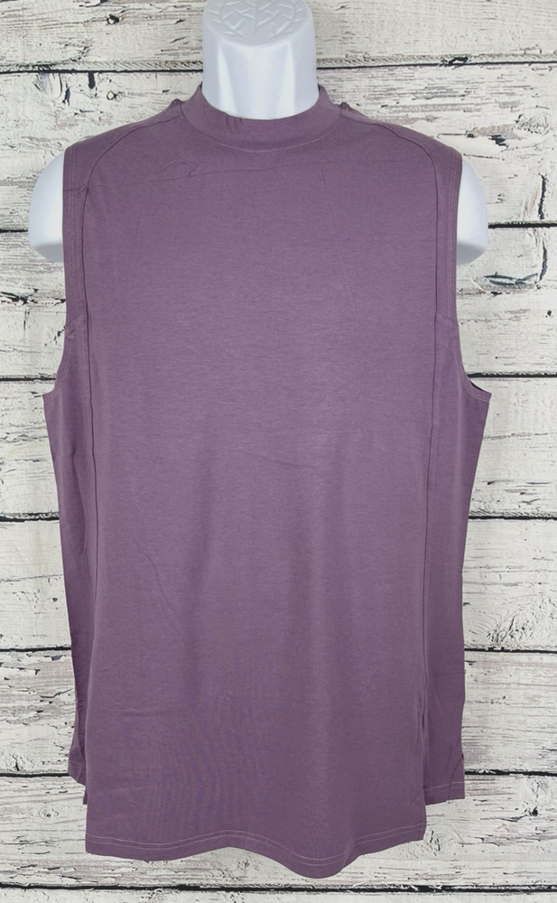 Alphalete Men's Premium Stepped Hem Tank - Black Plum, Size Large (L) - NEW