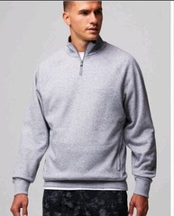 NWT FABLETICS Mens The Go To Quarter Zip Pullover Gray Heather Size XL