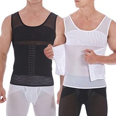 Men’s Slimming Body Shaper 2 IN 1 Waist Trainer Tank Top Compression Tummy Vest