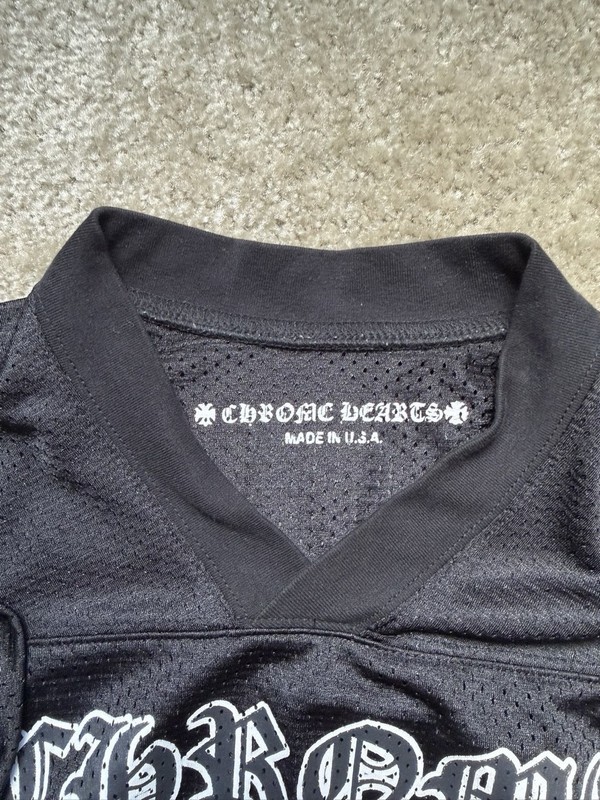 100% Authentic Chrome Hearts Short Sleeve Mesh Stadium Football Jersey XL gallery