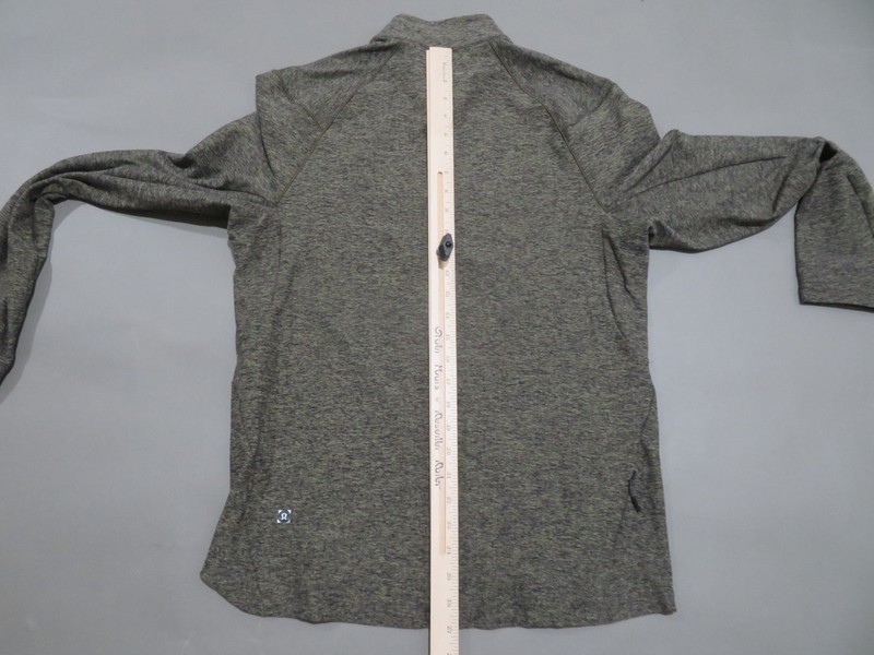 Lululemon Surge Warm 1/2 Zip Up Performance Jacket Pullover Green Mens Medium gallery