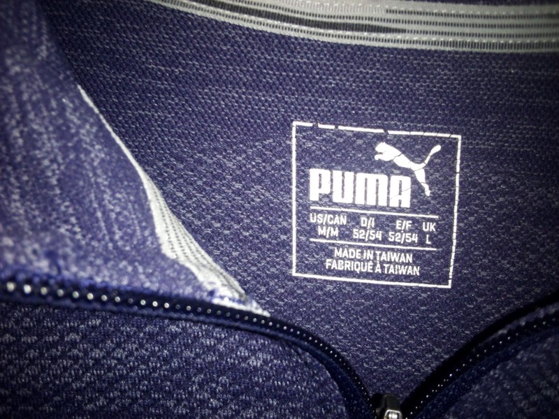 Puma Pullover Mens Medium Dark Blue 1/4 Zip,Long Sleeve Polyester , Lightweight gallery