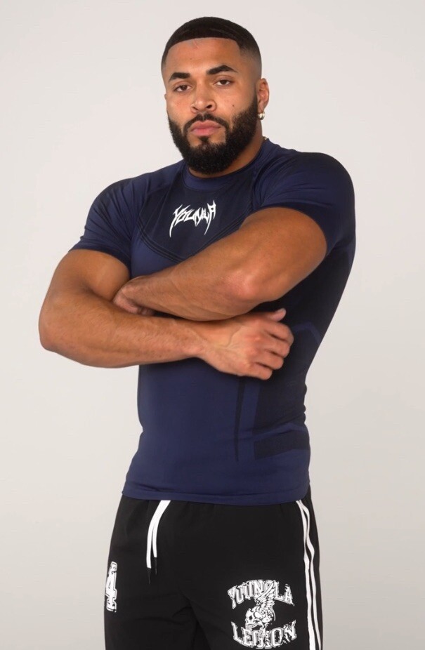 YOUNGLA (SOLD OUT) - 4041 - WARRIOR COMPRESSION TEES - NAVY - SIZE XLARGE gallery