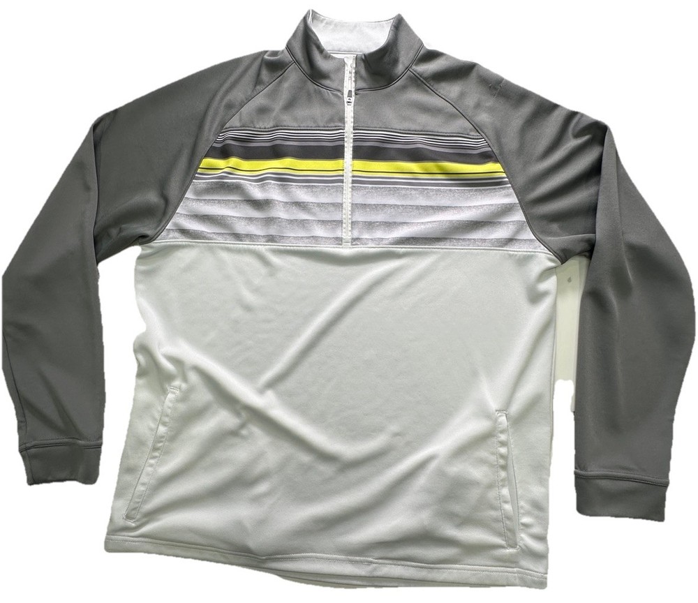Black Clover Men's 1/4 Zip Multi Color Live Lucky Long Sleeve Shirt Size Large