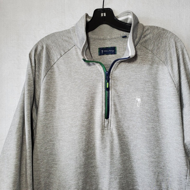 William Murray Sweatshirt Golf Long Sleeve 1/4 Zip Pullover Gray Men's XL gallery