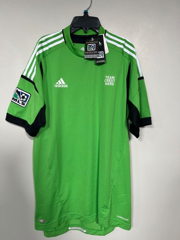 🔥Adidas MLS Soccer Jersey GK JSY P X13928 "TEAM CREST HERE" Mens LARGE NWT $110 gallery