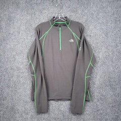 The North Face Shirt Mens M Medium Gray Flight Series VaporWick 1/4 Zip Stretch