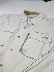 Natural Gear Men’s Outdoor Long Sleeve Shirt Khaki, Nylon, Polyester, Sz XL #056